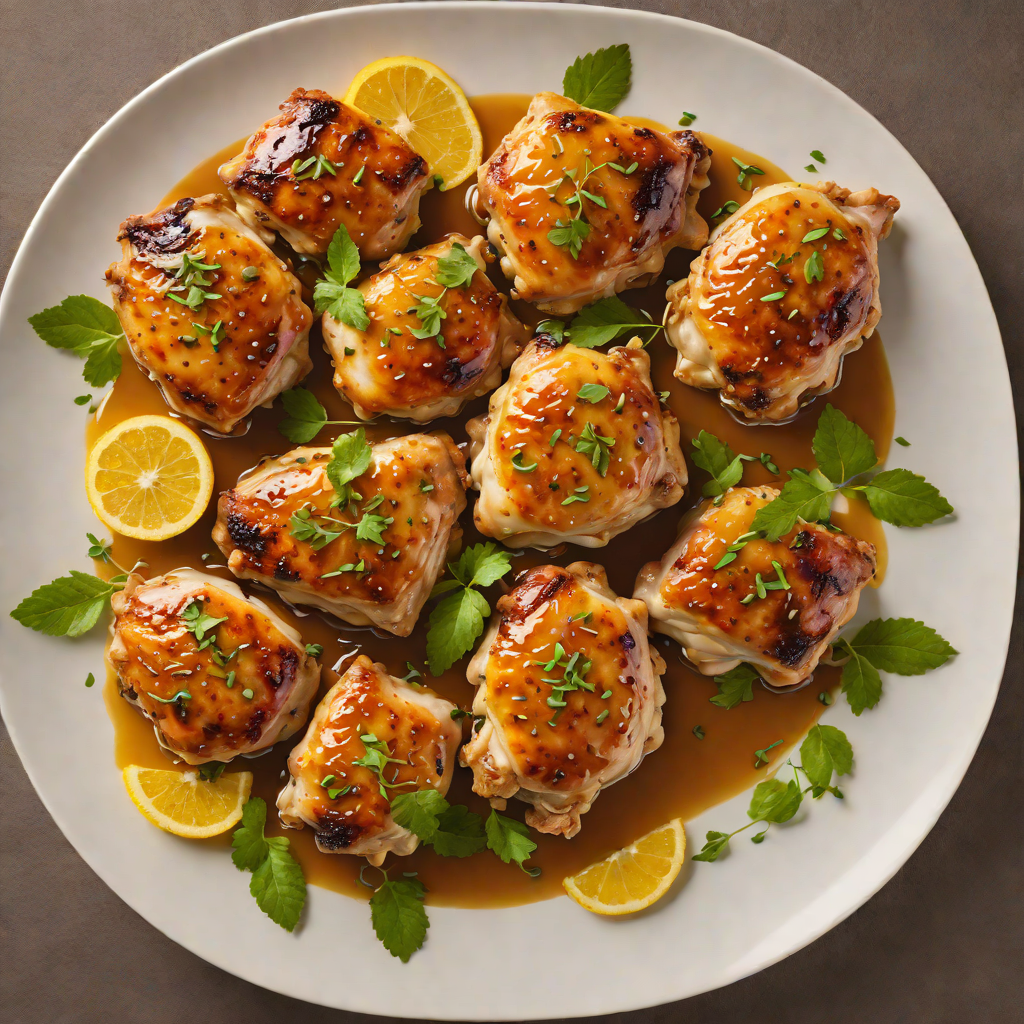 Citrus-Honey Imbibed Chicken Thighs