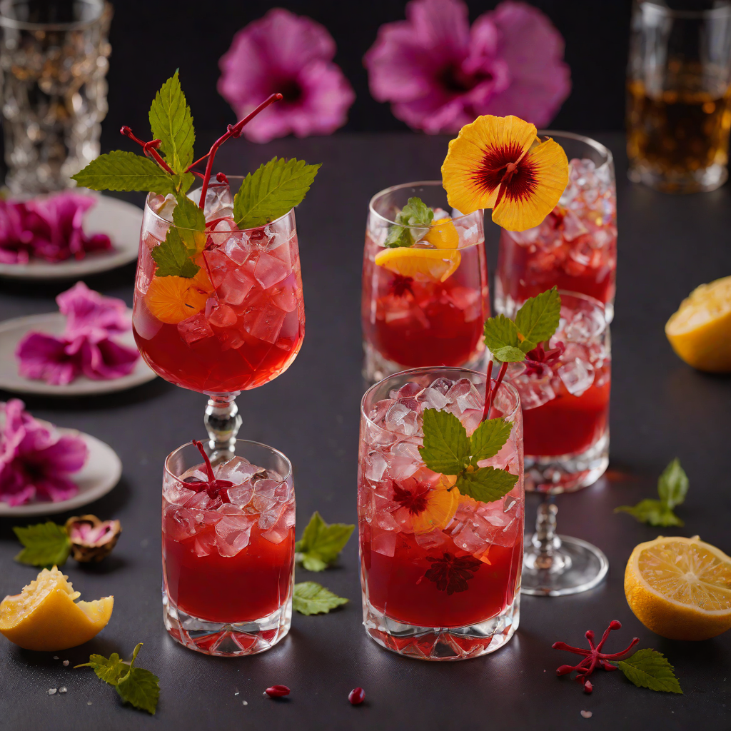 Imbibed Hibiscus and Ginger Iced Tea