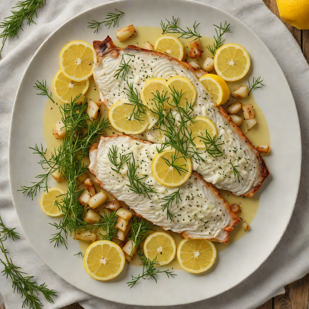 Baked Whitefish with Lemon-Dill Butter