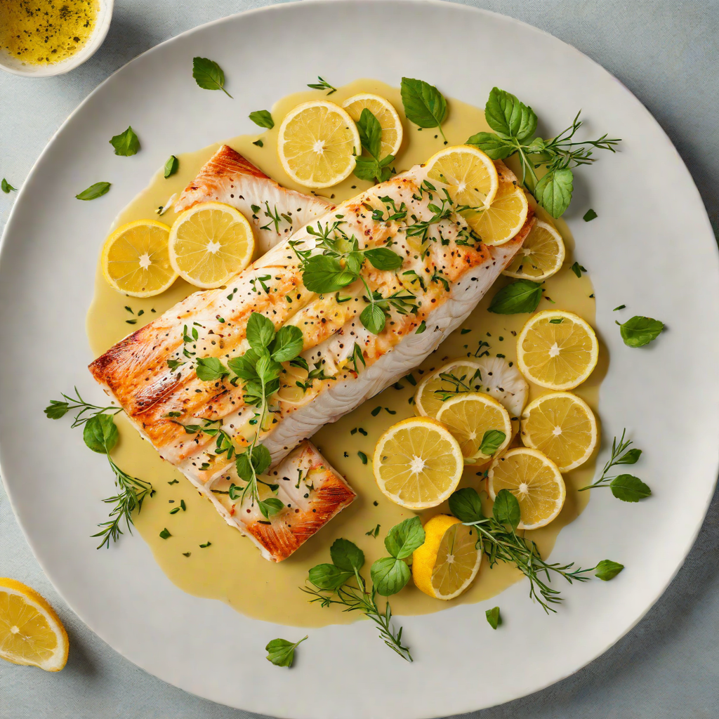 Pan-Seared Fish with Citrus and Herb Butter Sauce