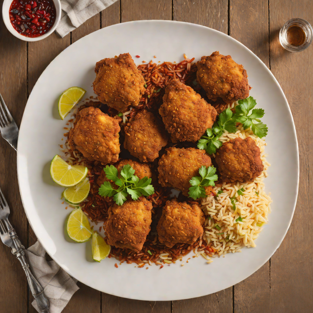 Injera-Crusted Spiced Chicken Thighs