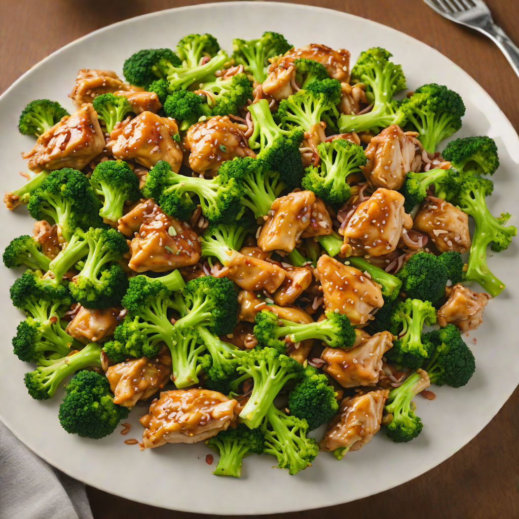 Stir-Fried Chicken with Garlic and Broccoli