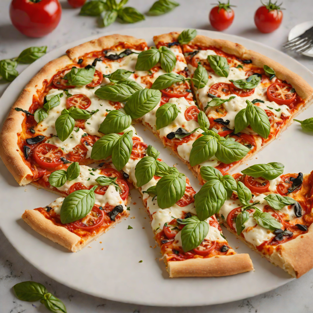 Hand-Stretched Classic Margherita Pizza with Fresh Basil