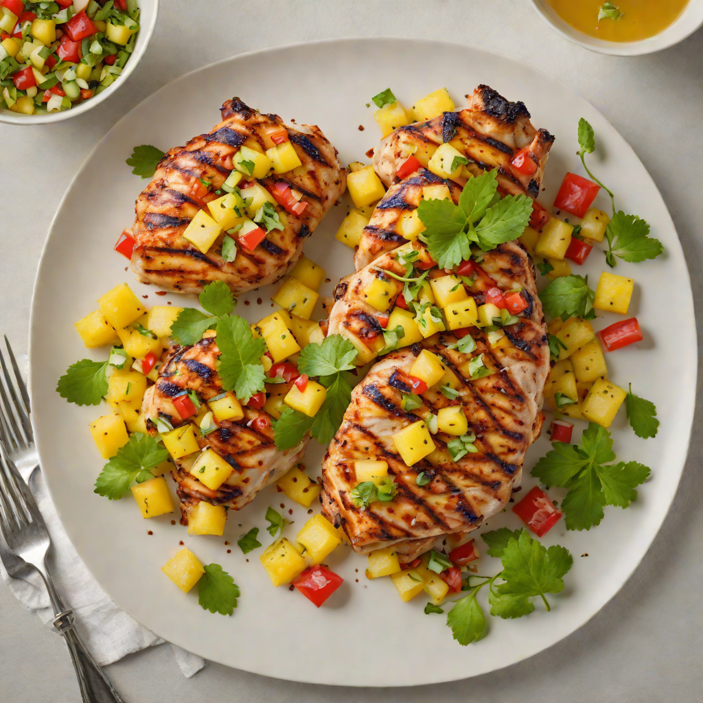 Caribbean-Spiced Grilled Chicken with Pineapple Salsa