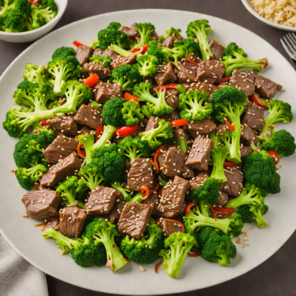 Quick Stir-Fry Beef with Garlic, Ginger, and Broccoli