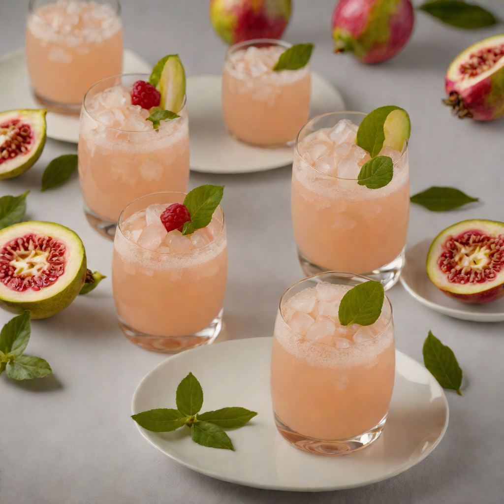 Caribbean Guava Rum Fizz