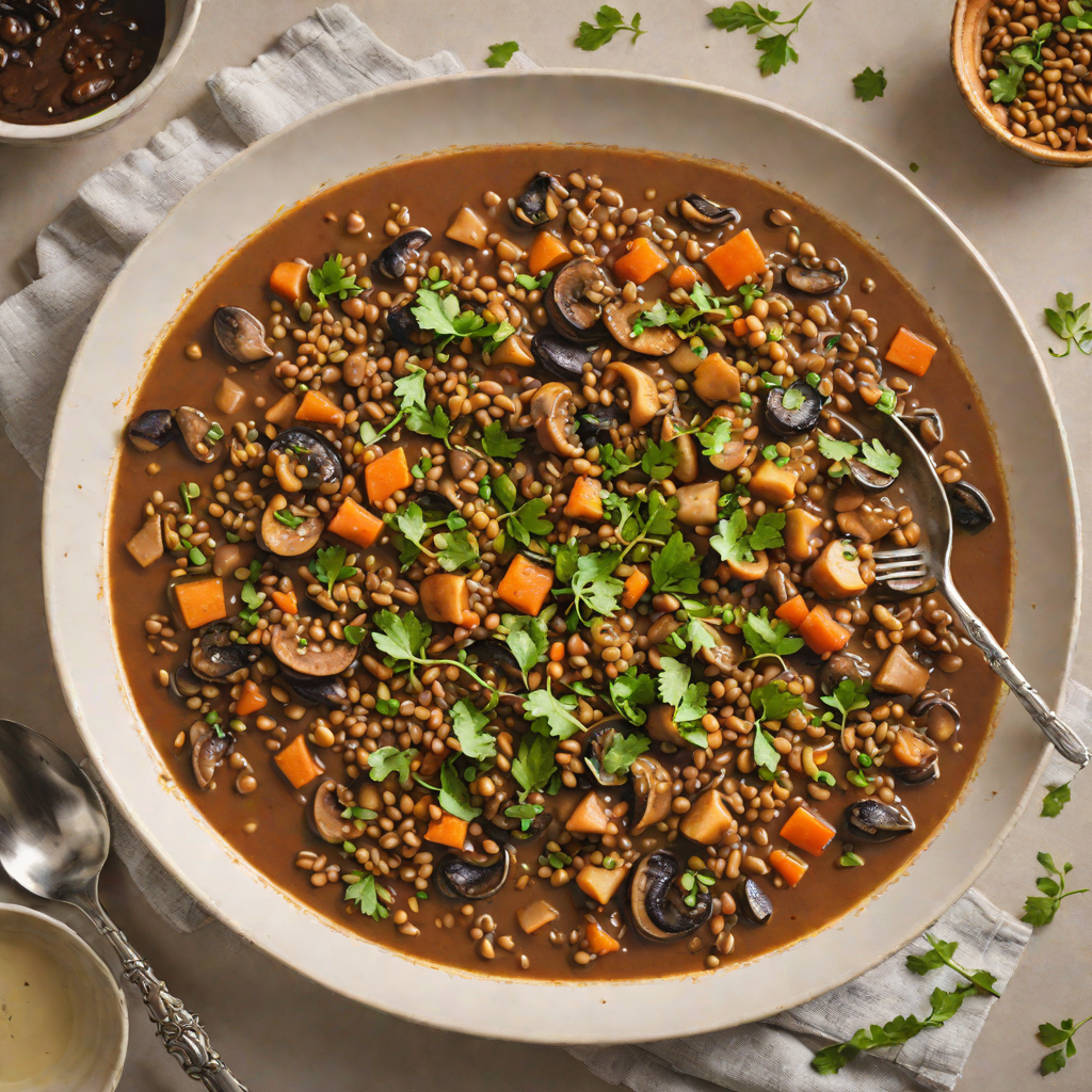 One-Pot Smoky Mushroom and Lentil Stew