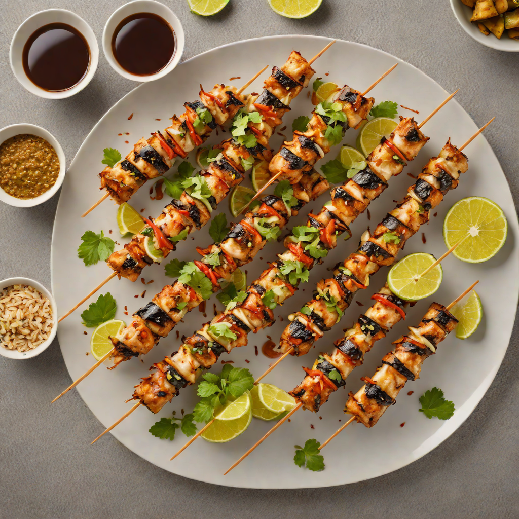 Grilled Zanzibar-Style Coconut Fish Skewers with Tamarind Glaze