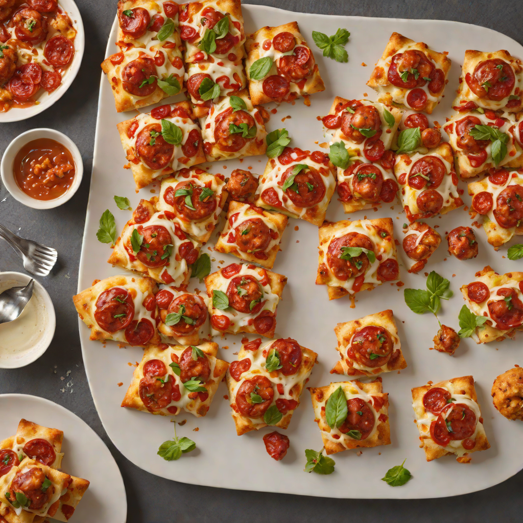 Sheet Pan Spiced Pepperoni Pizza with Monkey Bread Bites