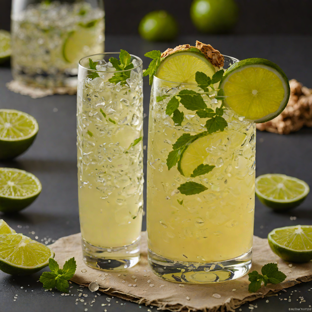 Sparkling Ginger-Lime Mocktail