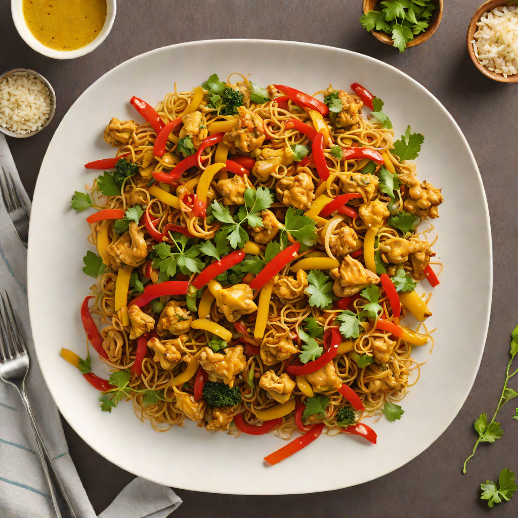 Turmeric-Spiced Chicken Stir Fry with Vegetables