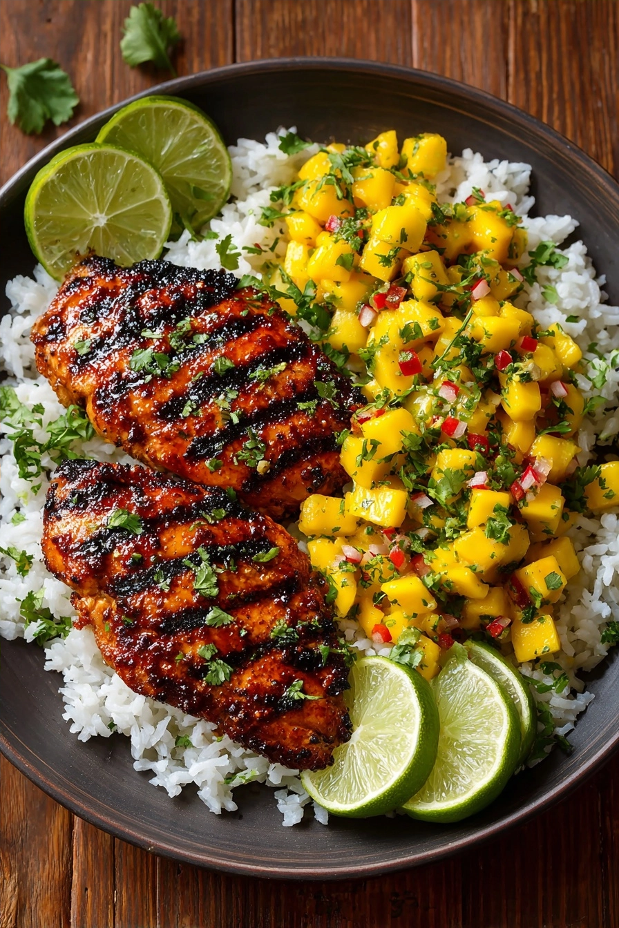 Pan-Seared Chicken Thighs with Mango and Cilantro Salsa