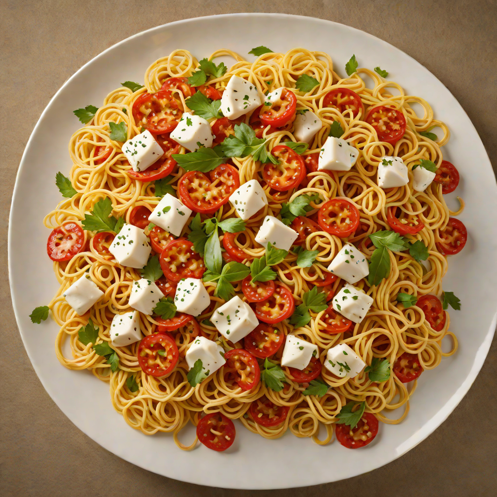 Stir-Fried Spicy Pepperoni and Mozzarella Noodles