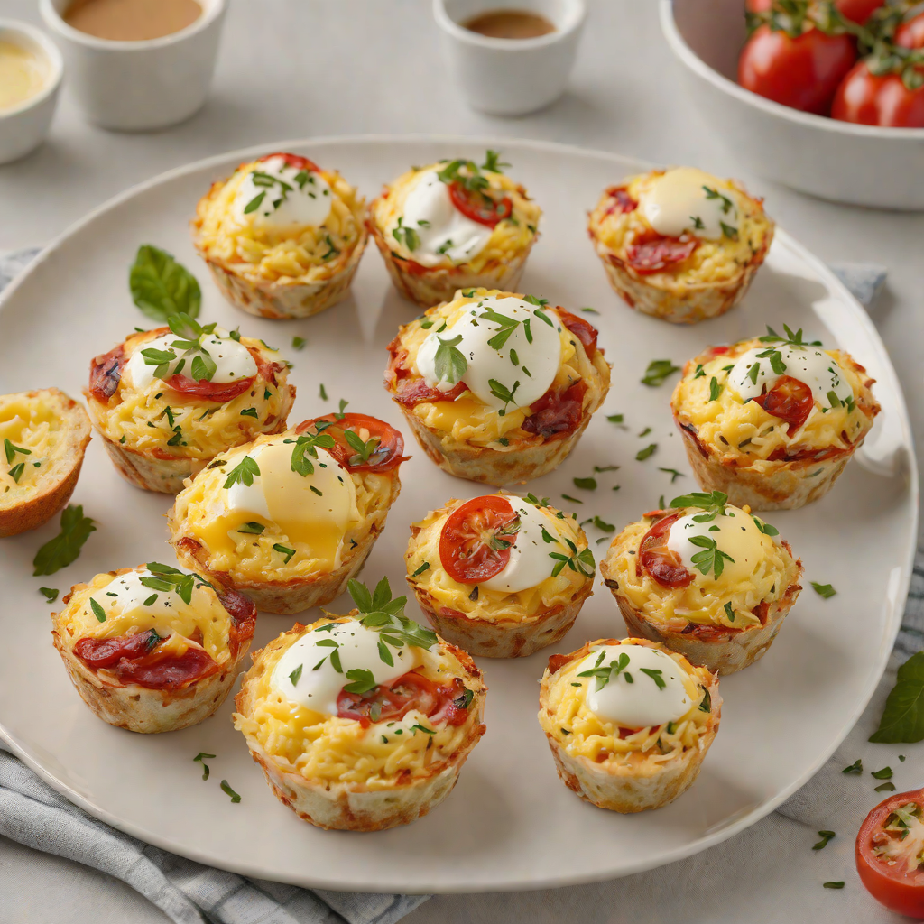 Mozzarella and Pepperoni Breakfast Egg Muffins