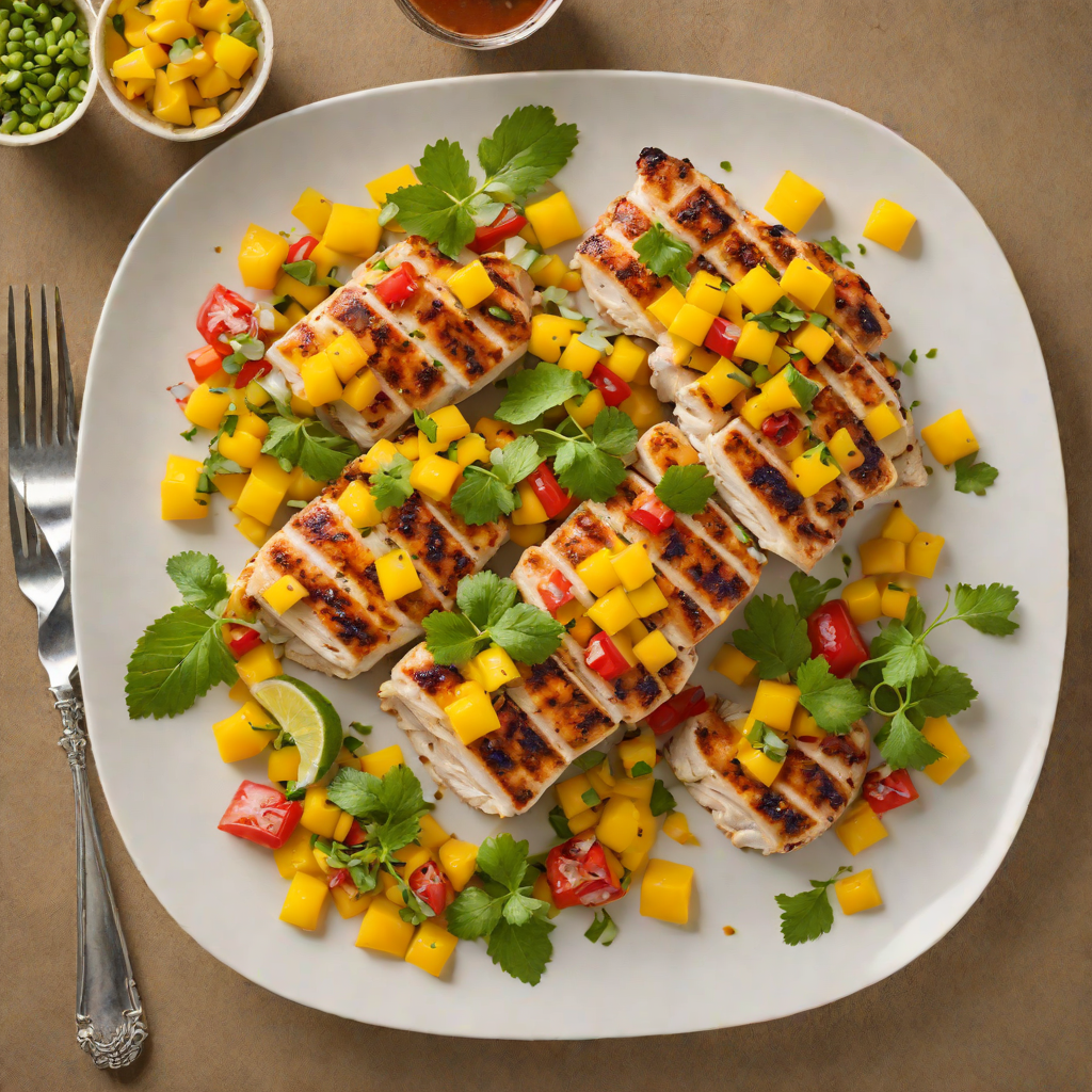 Caribbean-Style Grilled Chicken with Tropical Mango Salsa