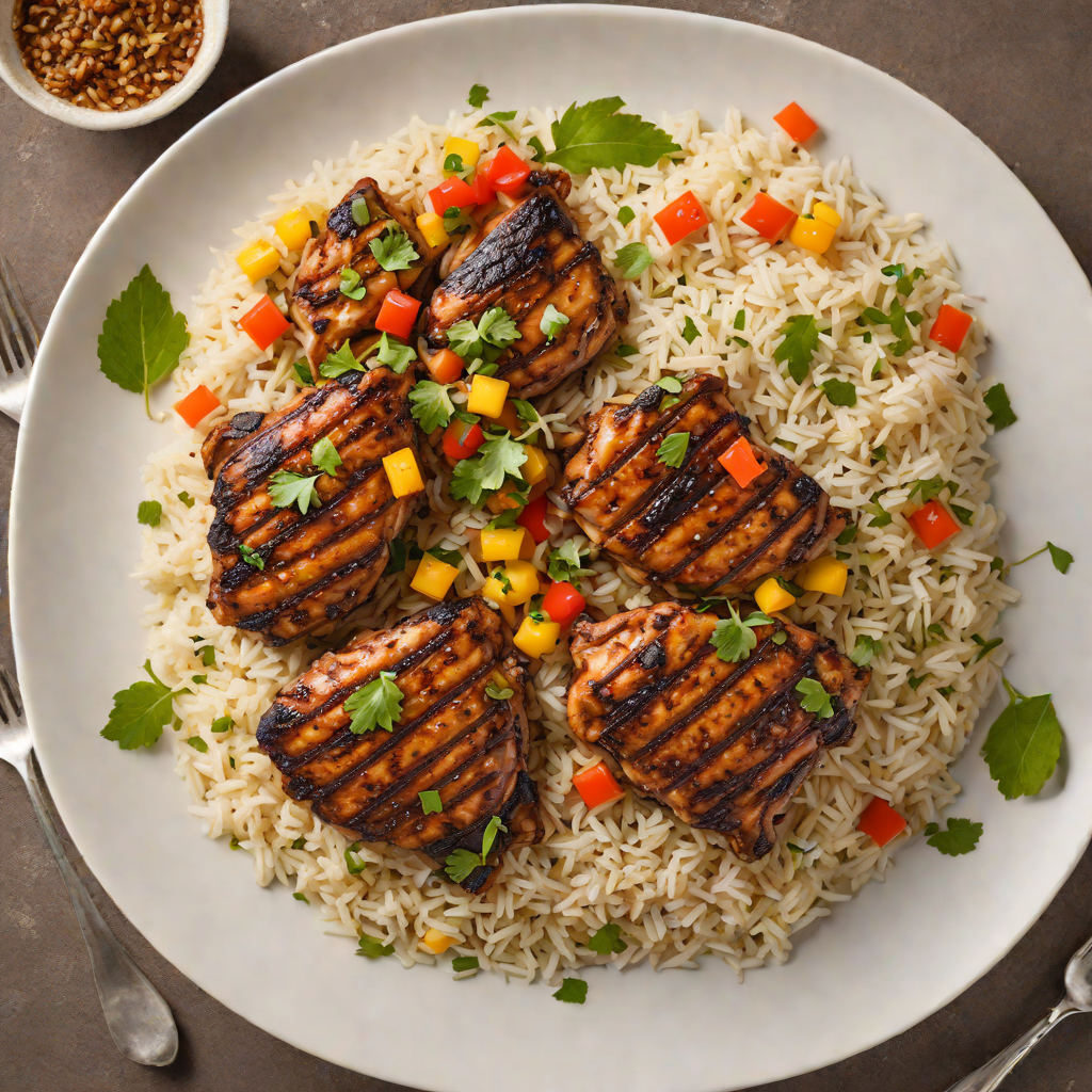 Caribbean-Style Jerk Chicken with Coconut Rice