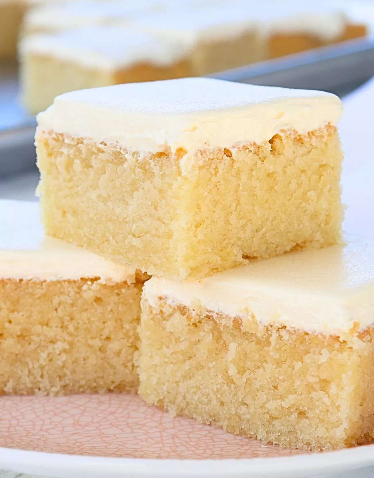 One-Bowl Vanilla Almond Sheet Cake