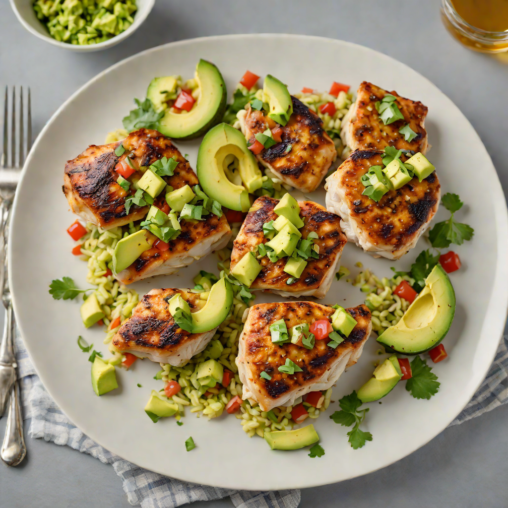 Pan-Seared Chicken Thighs with Garlic Butter and Avocado Salsa