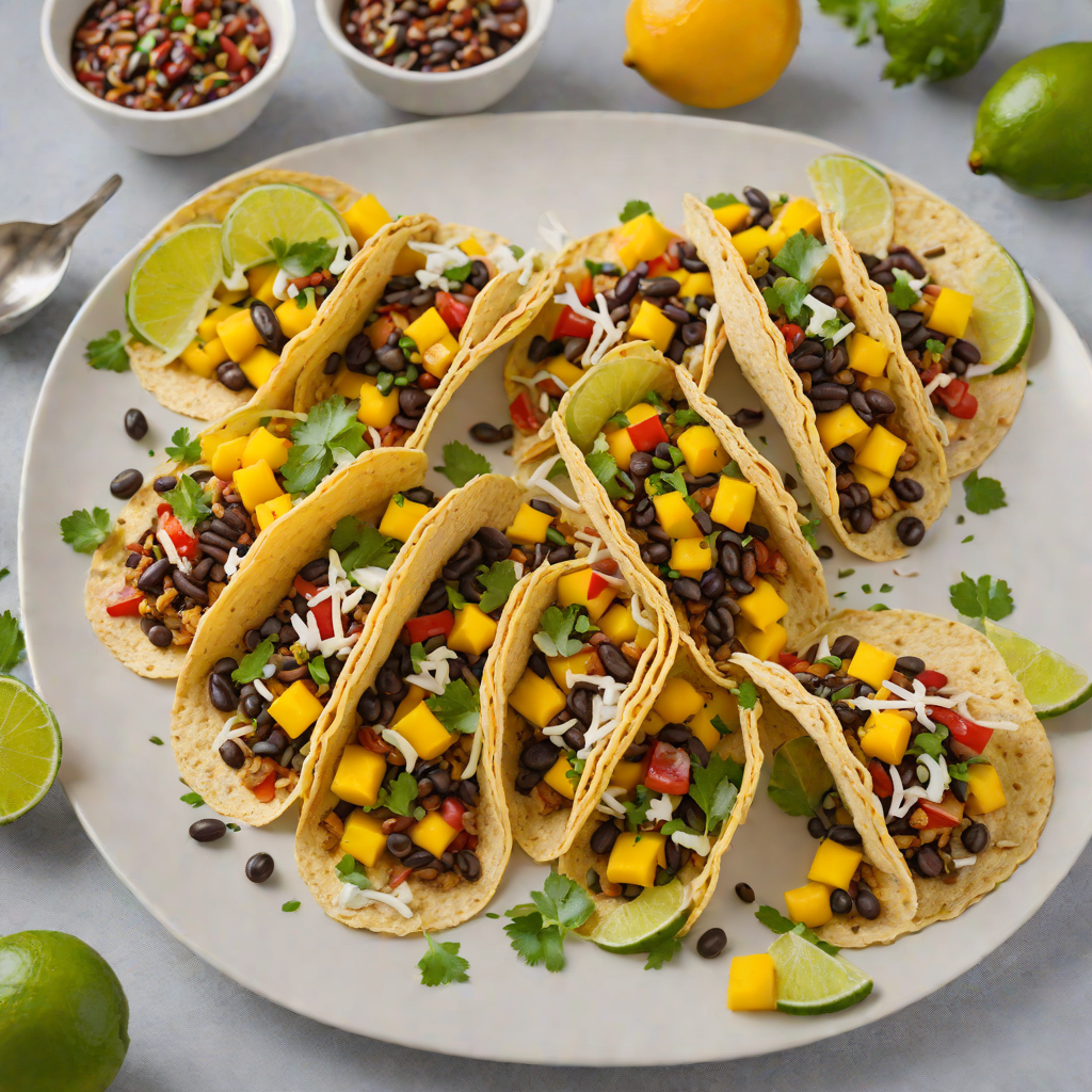 Caribbean-Style Mango and Black Bean Tacos