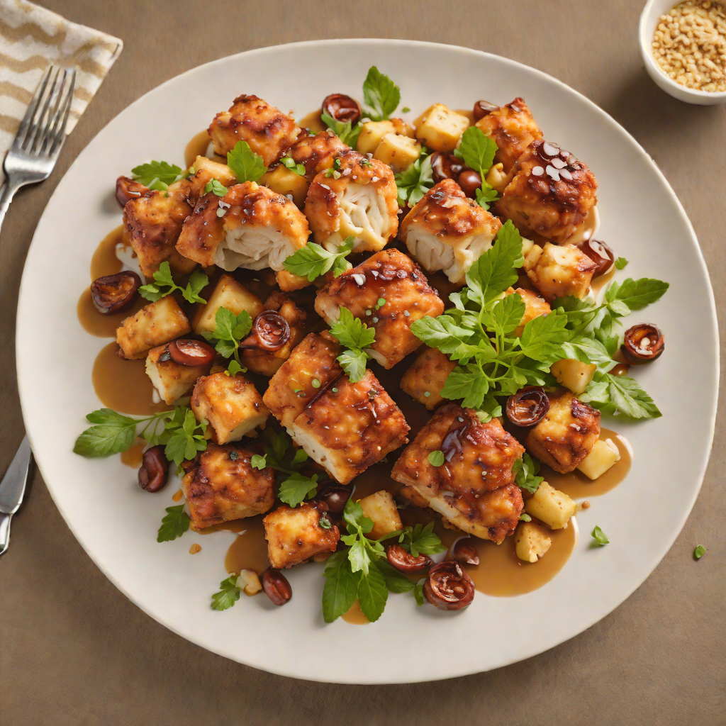 Pan-Seared Chicken with Cinnamon Monkey Bread Croutons