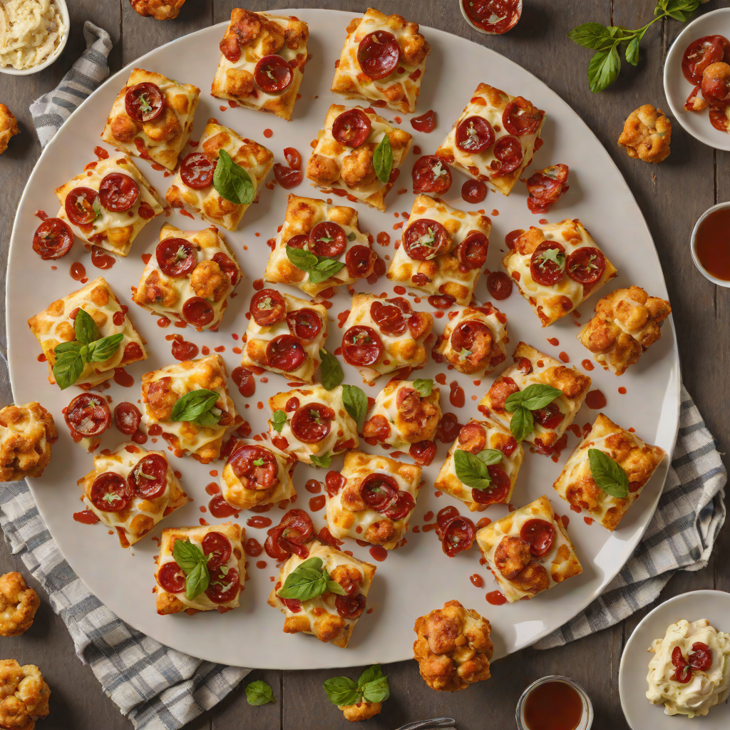 Sheet Pan Cinnamon Pepperoni Pizza with Monkey Bread Bites
