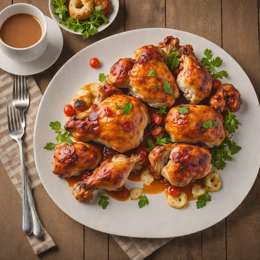 Pan-Roasted Chicken with Pepperoni and Cinnamon Monkey Bread
