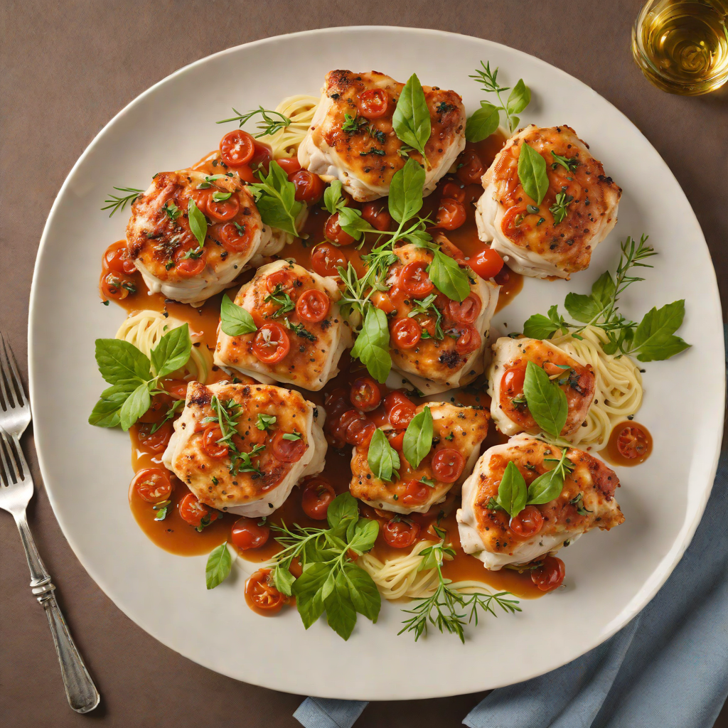 Pan-Seared Pepperoni and Herb Chicken Thighs