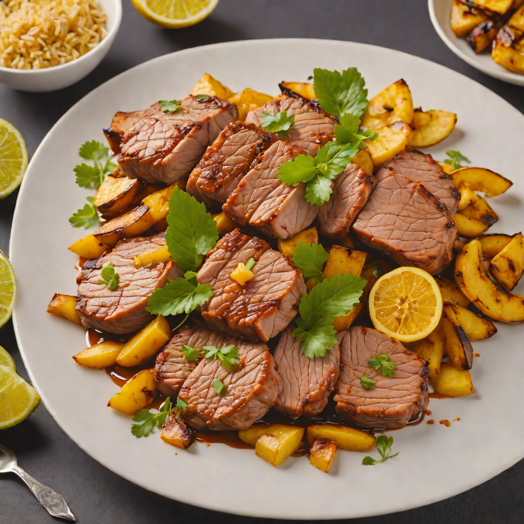 Citrus-Infused Caribbean Pork with Sweet Plantains