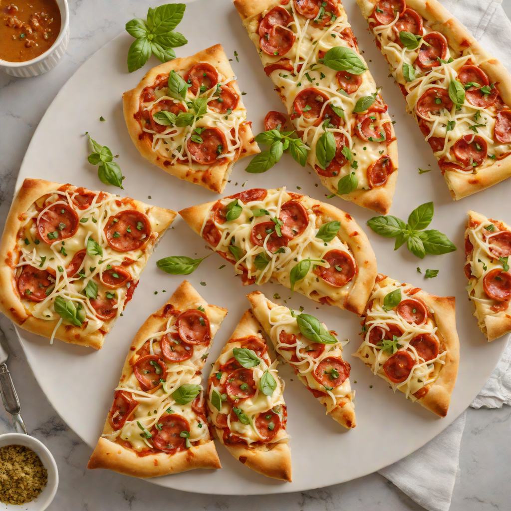 Garlic Butter Pepperoni Pizza Twists with Oregano