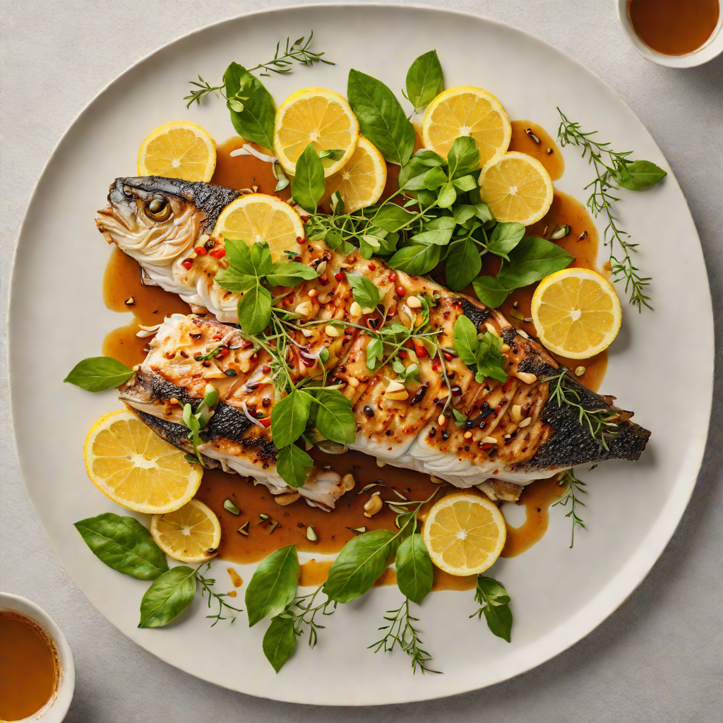 Sticky Grilled Barramundi with Lemon Myrtle Glaze