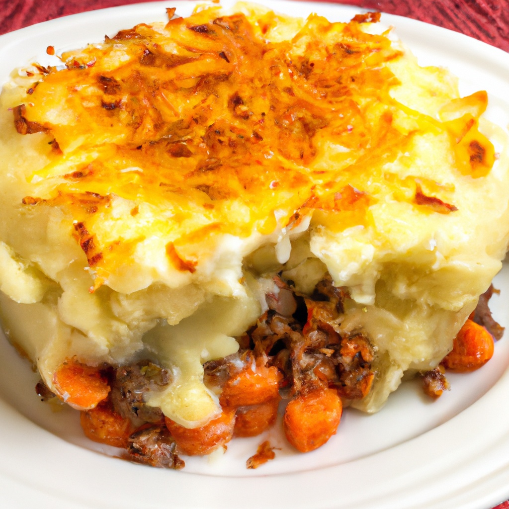 Crispy Potato-Topped Beef & Vegetable Pie