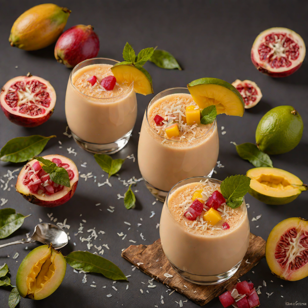 Mango Guava Smoothie with Coconut Milk