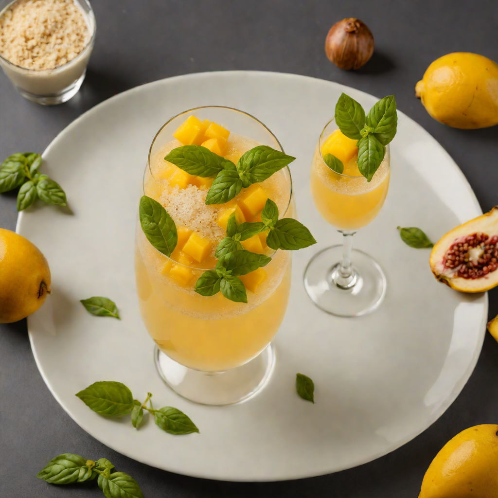 Mango Basil Fizz