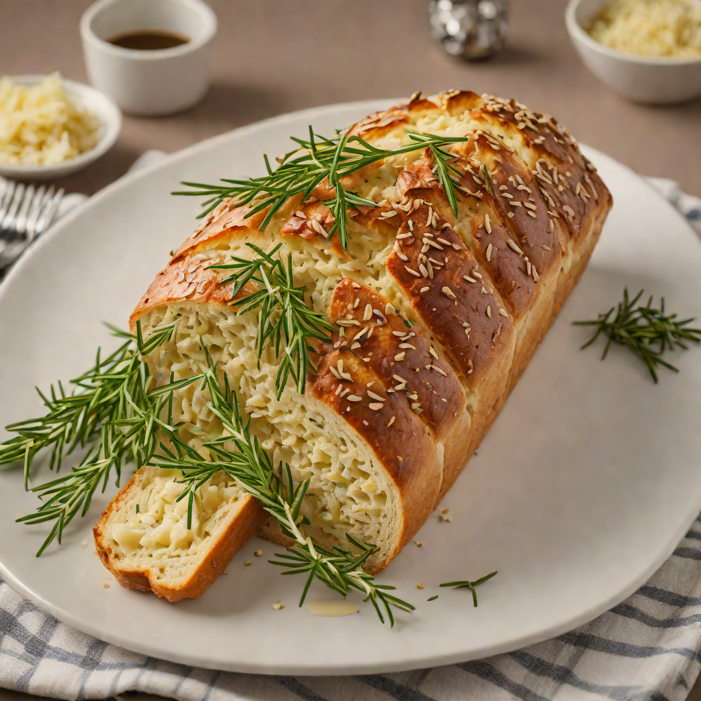 Baked Italian-Style Loaf with Garlic and Rosemary