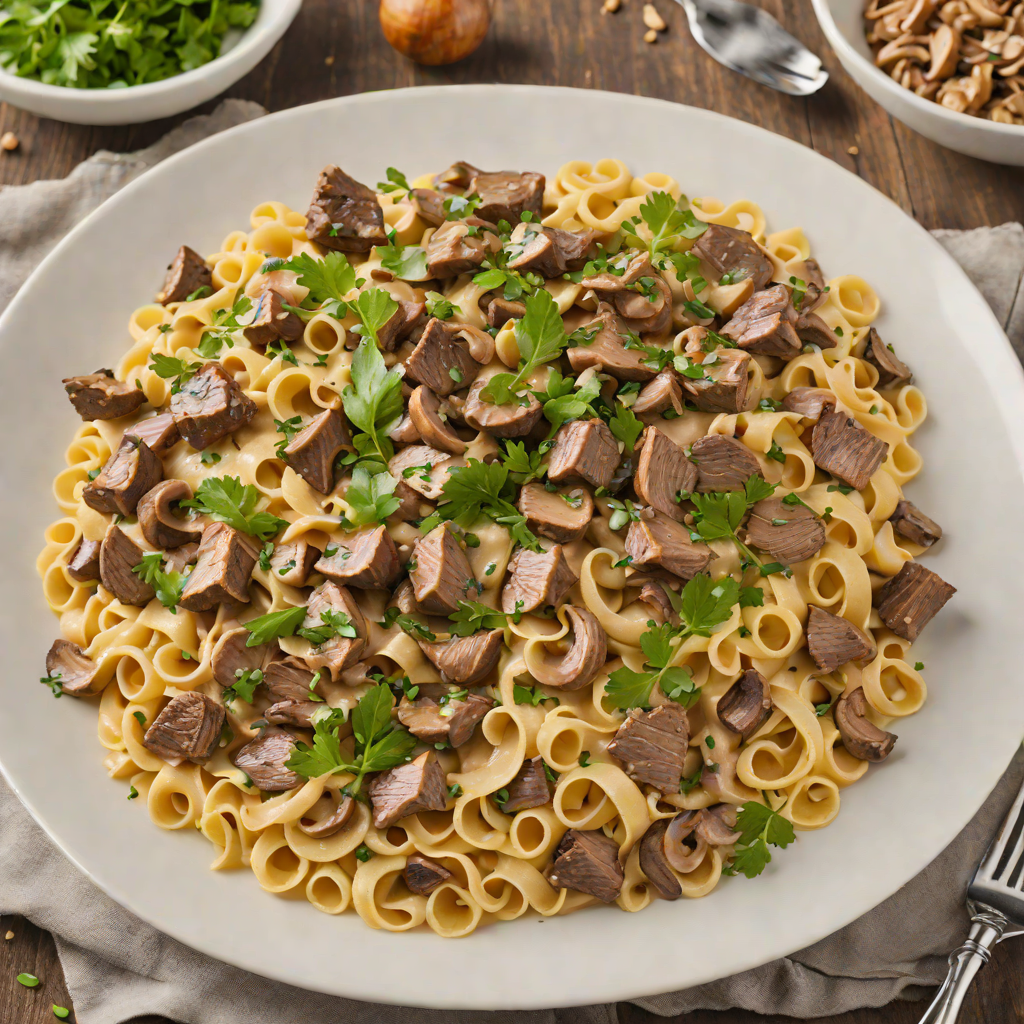 One-Pot Beef Stroganoff with Mushrooms