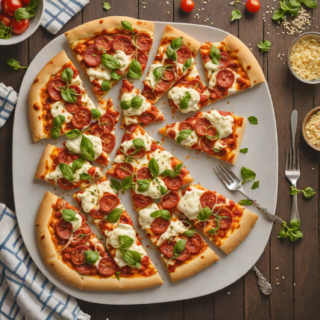 Pan-Seared Pepperoni Pizza Flatbread with Mozzarella
