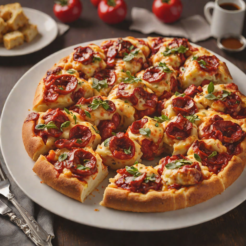 Oven-Roasted Pepperoni Pizza with Cinnamon Monkey Bread