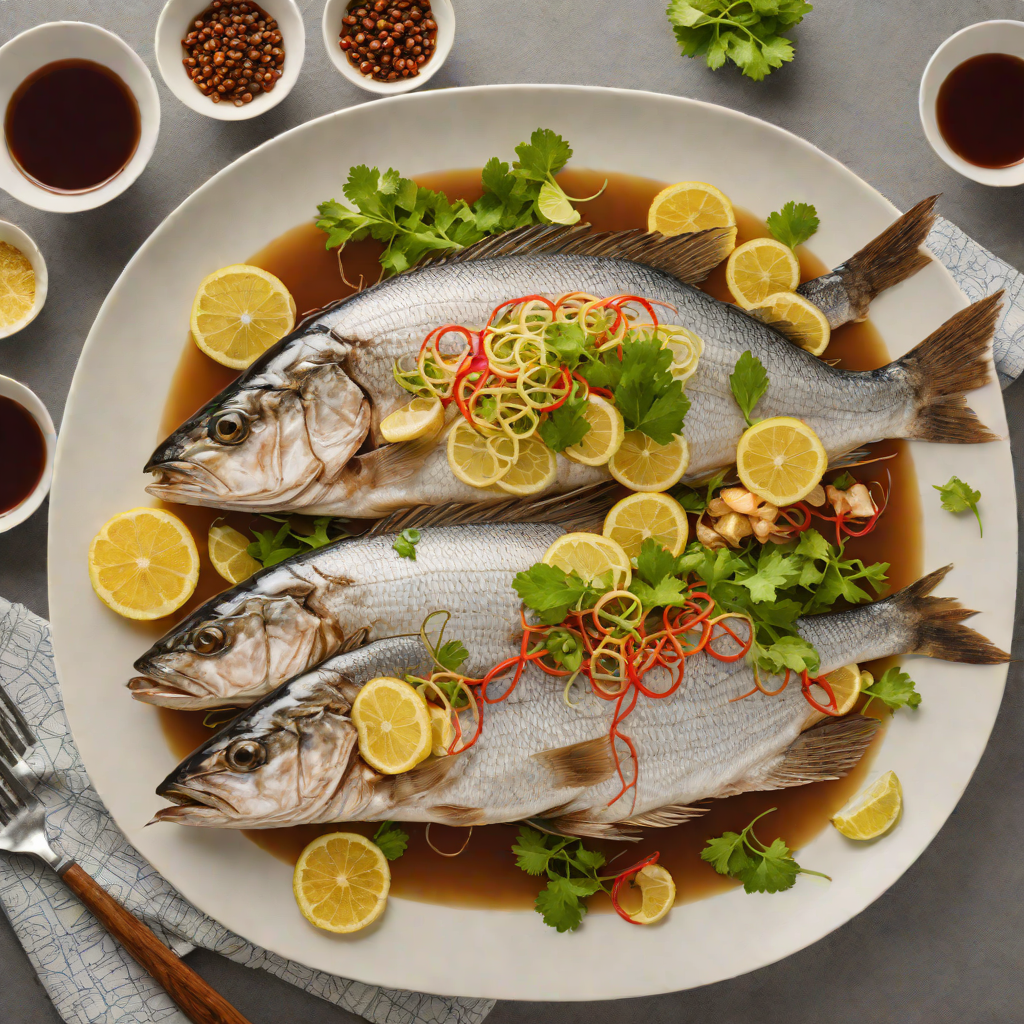 Cantonese-Style Steamed Whole Fish with Ginger and Soy