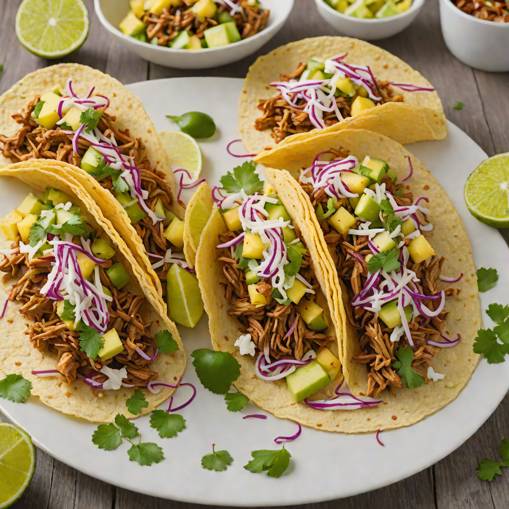 Island-Spiced Pulled Pork Tacos with Pineapple Slaw