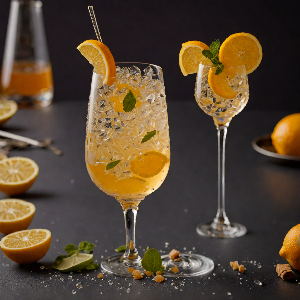 Detroit Citrus Sparkler with Ginger Honey
