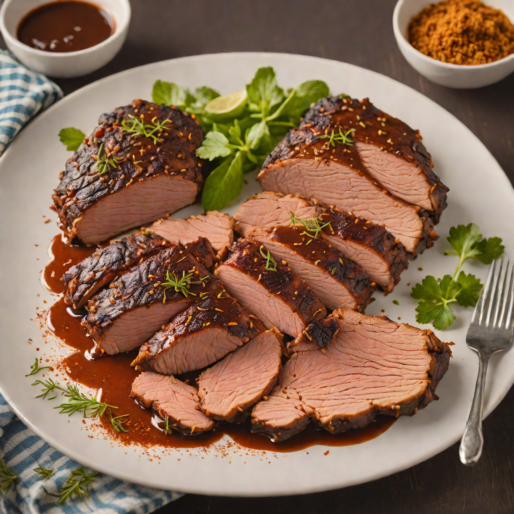 Slow-Cooked Beef Brisket with Classic Barbecue Rub