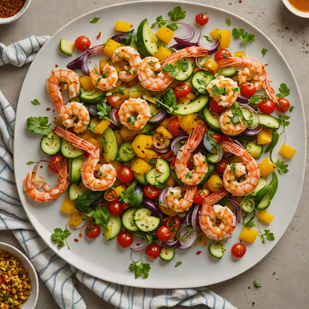Sheet Pan Harissa-Spiced Shrimp with Summer Vegetables