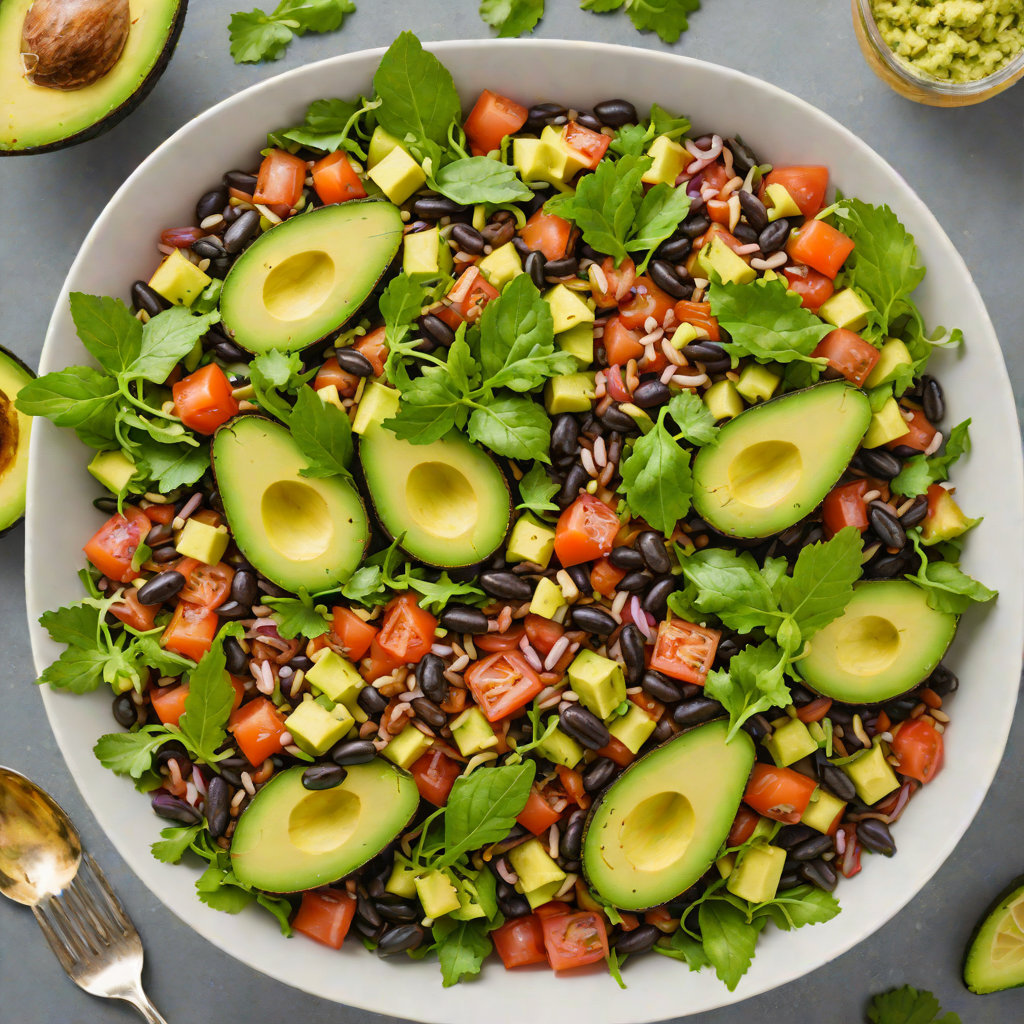 Latin-Inspired Avocado and Black Bean Salad