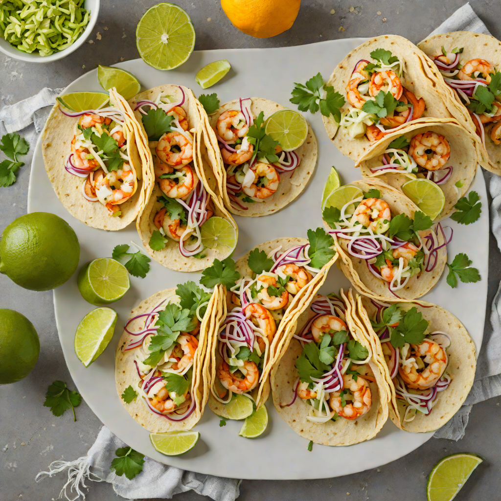 Grilled Citrus-Lime Shrimp Tacos with Cilantro Slaw