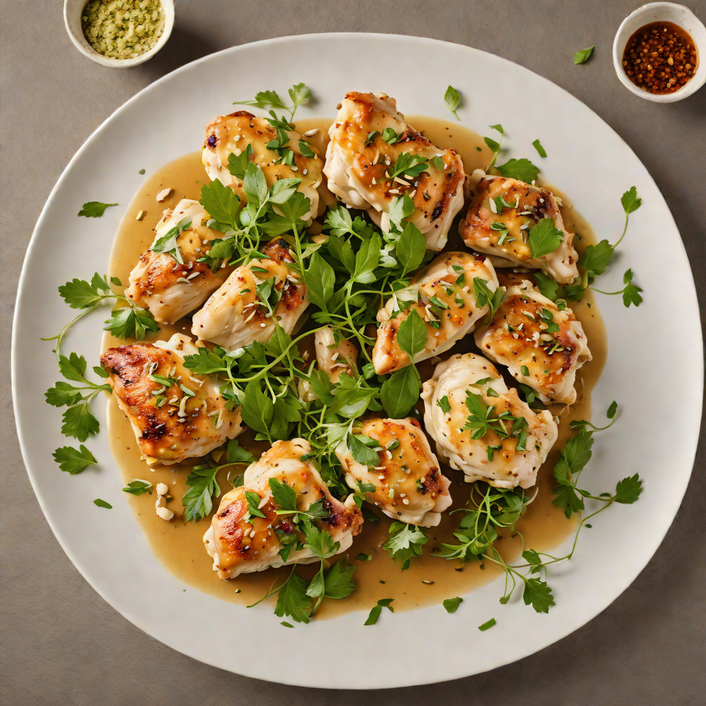 Sautéed Chicken with Fresh Herb and Garlic Sauce