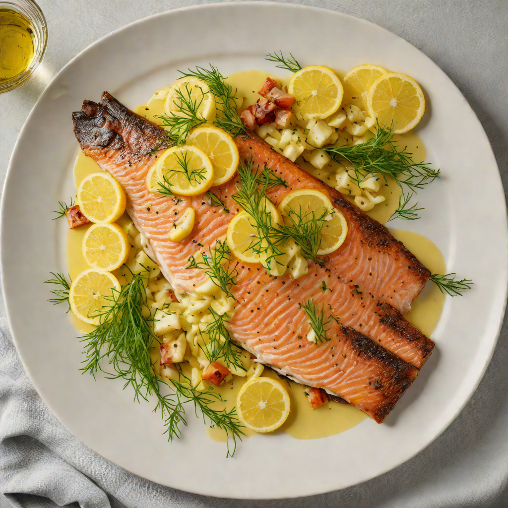 Pan-Roasted Wisconsin Trout with Lemon-Dill Butter