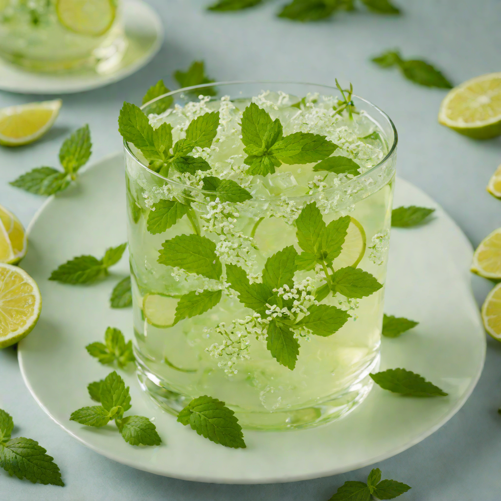 Sparkling Mint and Elderflower Refresher