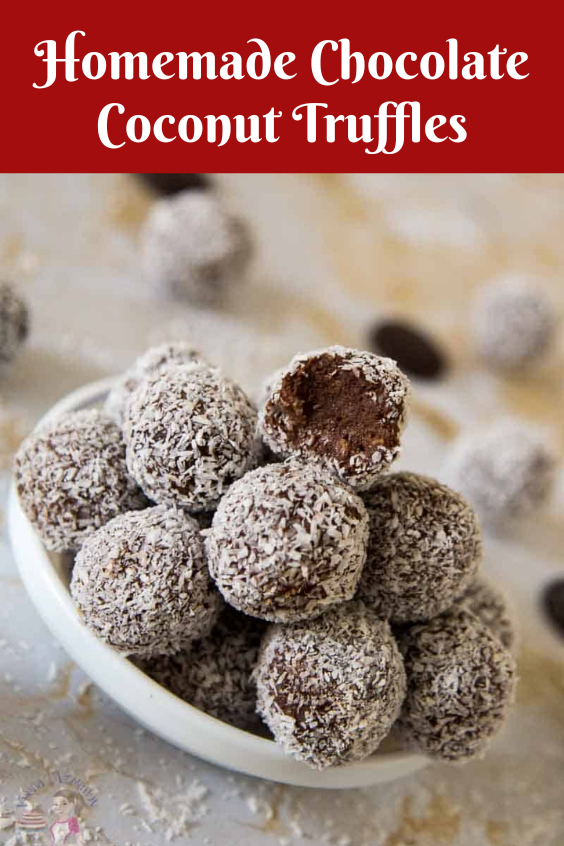 Five-Ingredient No-Bake Coconut Chocolate Truffles
