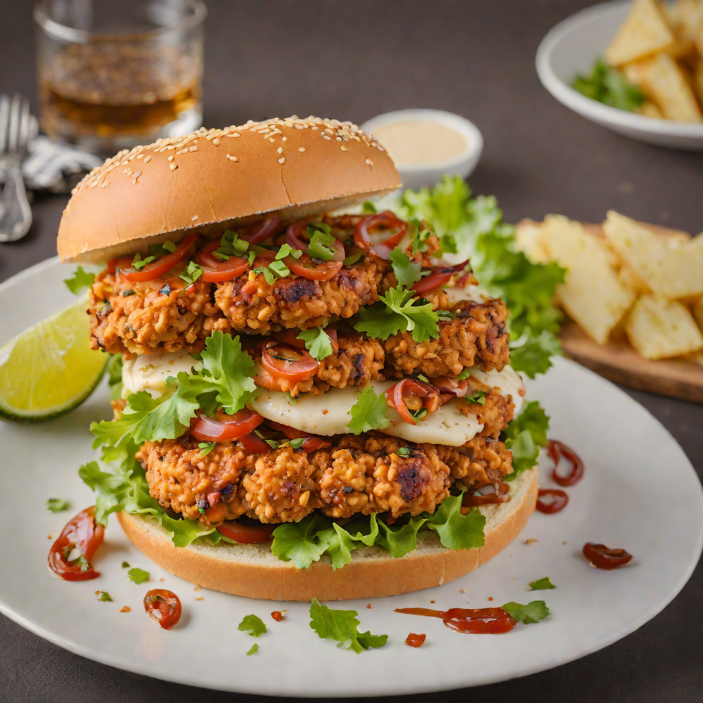 Pan-Seared Cajun-Spiced Hot Chicken Sandwich