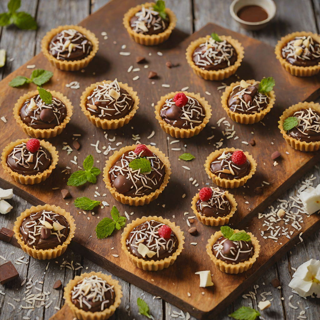 No-Bake Chocolate Coconut Mini Tarts